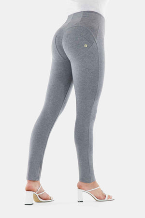 Freddy WR.UP® melange grey high waist skinny trousers – view 2