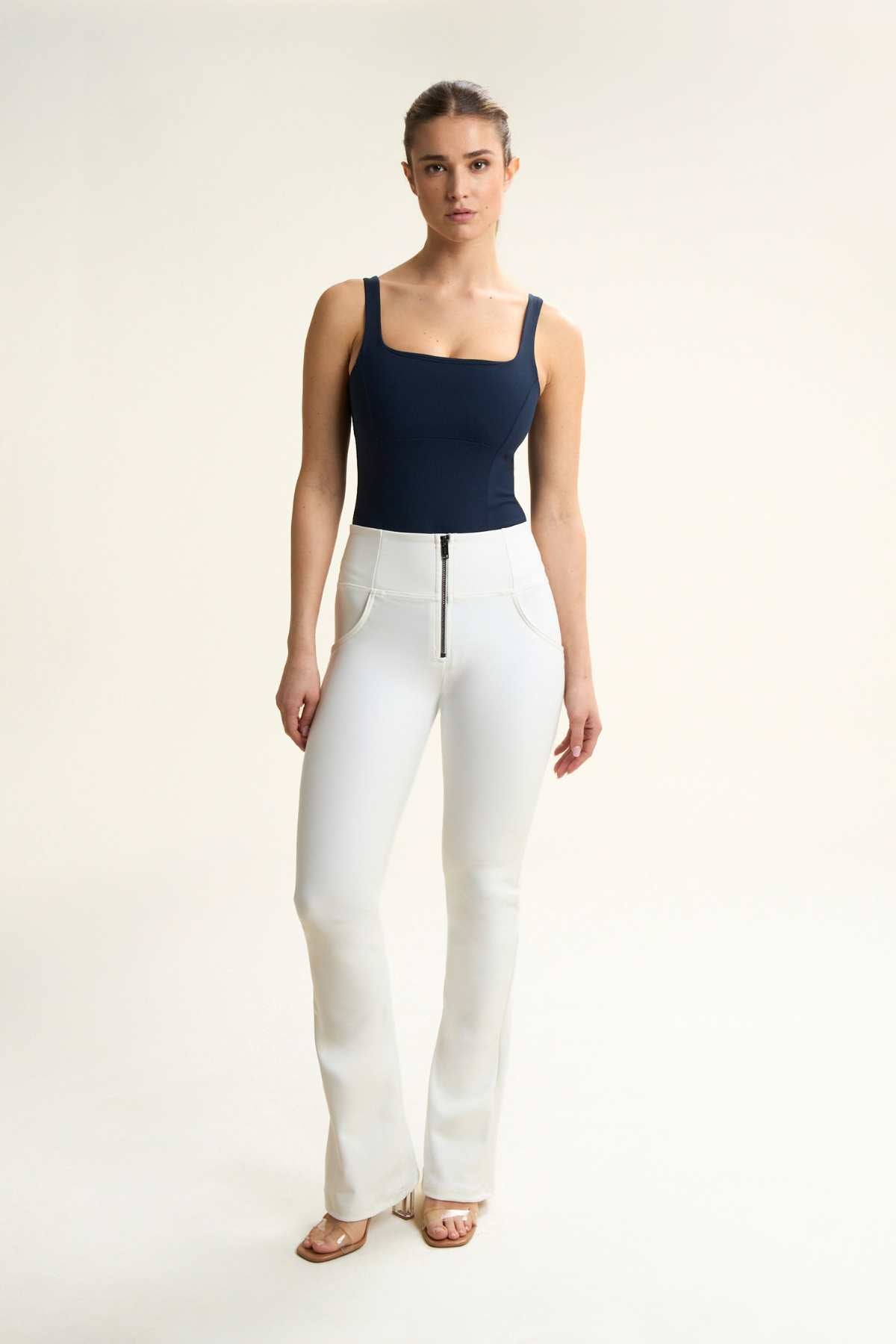 Limited Edition Mini Flare White High Rise