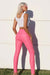 Pink Faux Leather High Rise Organic