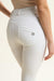 Limited Edition White High Rise with Buttons & Front Pocket 7/8 Ankle Length