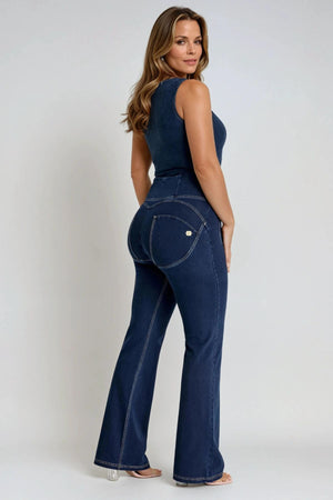 Freddy WR.UP® denim high waist flare jeans with pockets – view 3