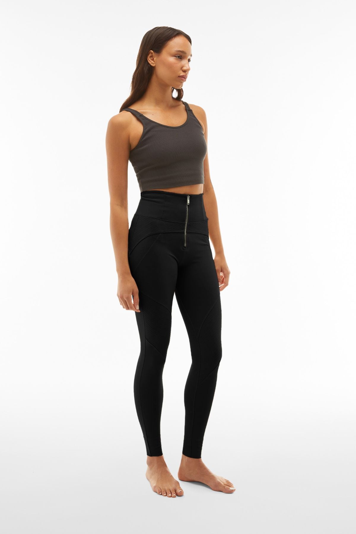 Wholesale Custom Women Black High Waist Plus Size Biker Yoga