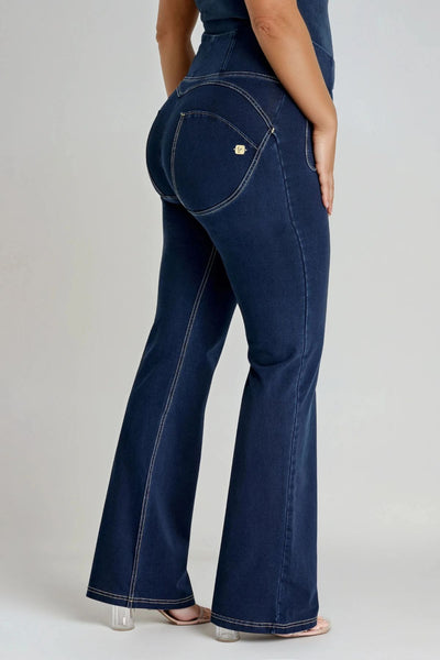 Flare Denim with Pockets High Waist