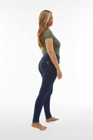Freddy N.O.W dark denim yellow stitch jeans – view 4