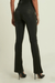 Velvet Leather Mini Flare Deep Olive Green High Waist