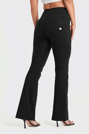 Freddy WR.UP® black denim high waist flare jeans – view 3