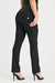 Limited Edition Straight Leg Cargo Black Denim High Waist Ankle Length