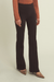 N.O.W Flare Cotton Chocolate High Rise Pants