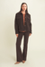 N.O.W Flare Cotton Chocolate High Rise Pants