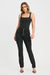 Limited Edition Straight Leg Cargo Black Denim High Waist Ankle Length