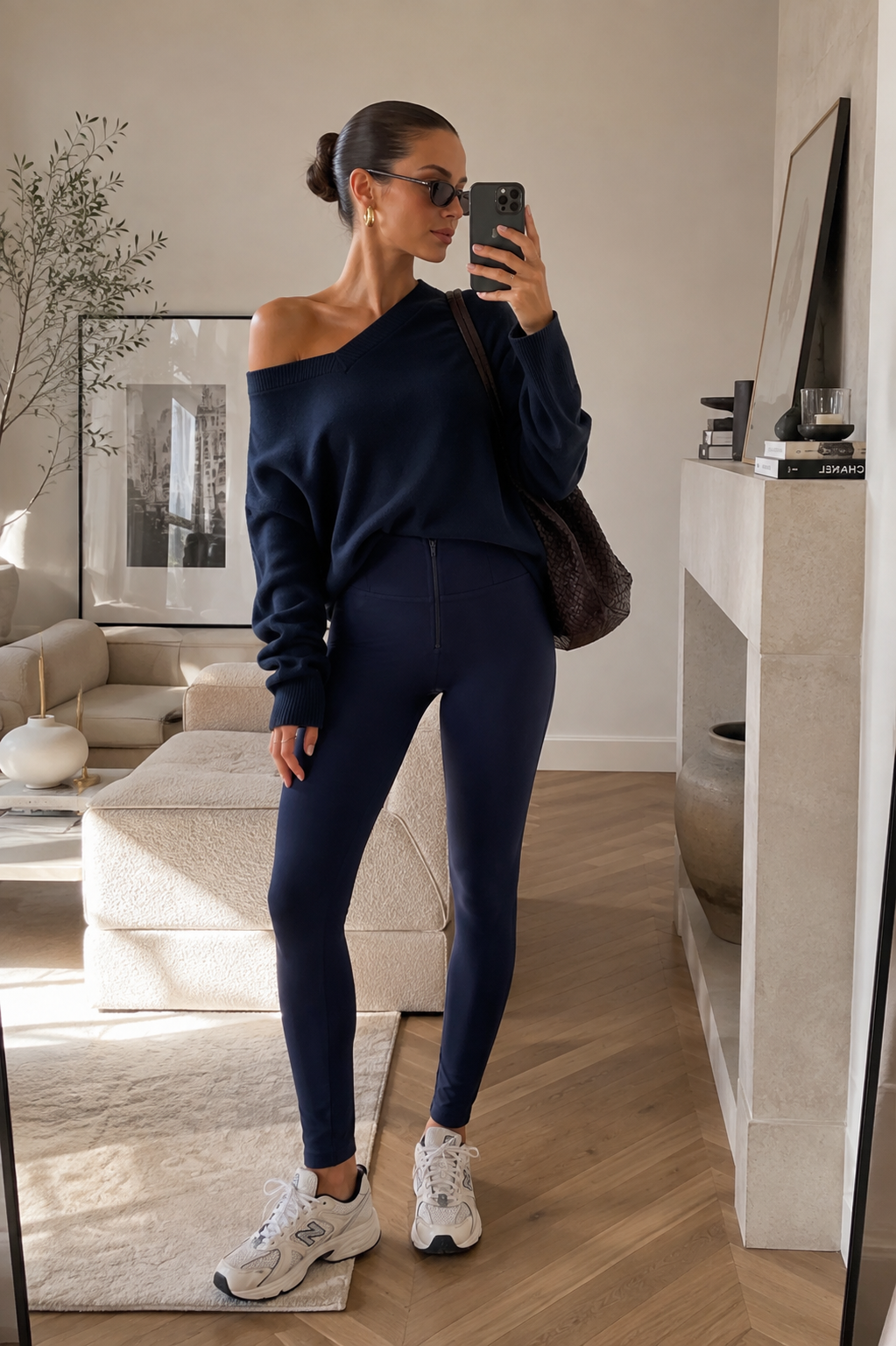 Navy High Rise Full Length