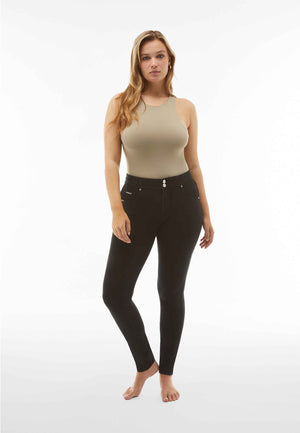 Freddy N.O.W black denim black stitch regular rise jeans – view 7