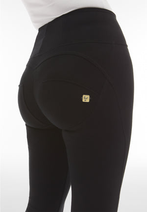Freddy WR.UP® black cotton high waist skinny trousers – view 4