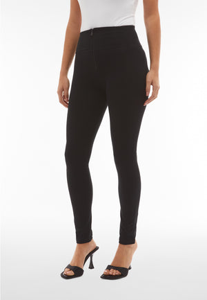 Freddy WR.UP® black cotton high waist skinny trousers – view 7