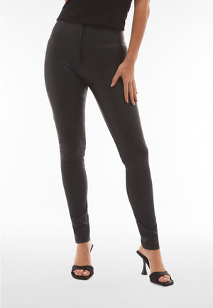 Freddy WR.UP® black faux leather high waist trousers – view 7