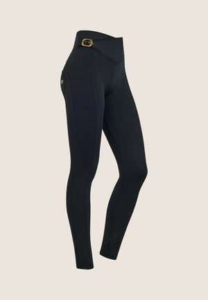 Freddy limited edition black DIWO high waist trousers with side buckle – view 2