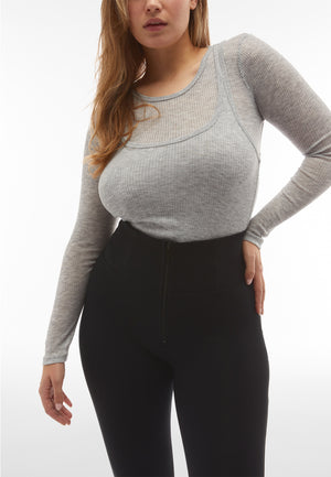 Freddy WR.UP® black super high waist skinny trousers – view 8