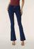 Mini Cropped Denim Flare with Blue Stitch Regular Rise