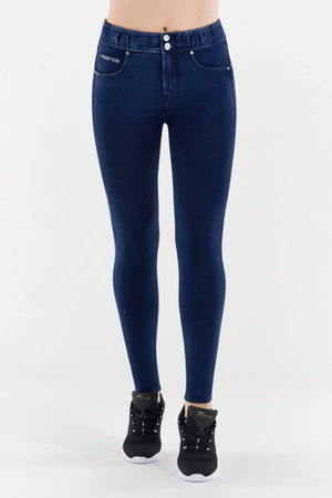 Freddy N.O.W dark denim blue stitch 7/8 ankle jeans – view 3