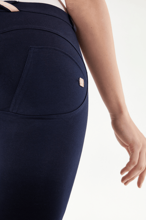 Freddy WR.UP® navy mid rise skinny trousers – view 4