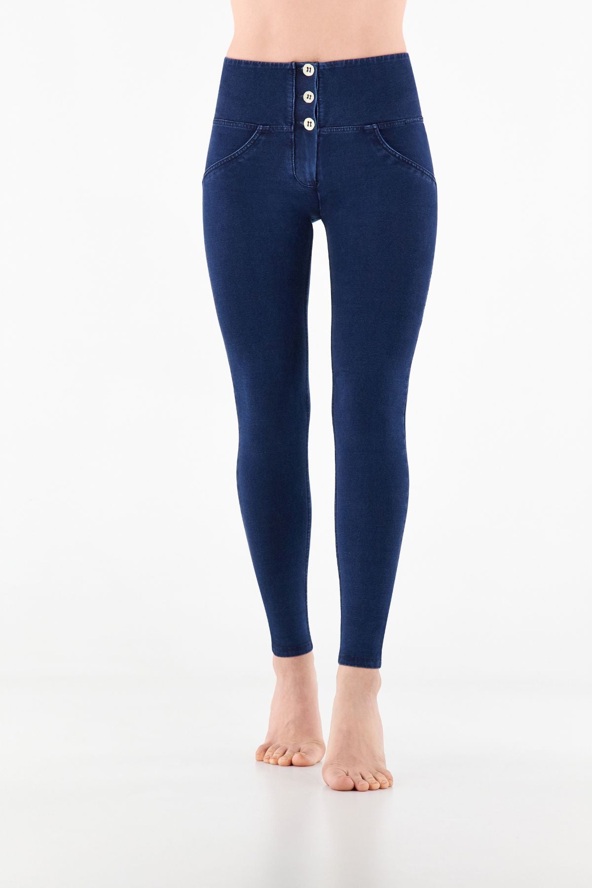 Shop Women's Solid Light Blue Denim Leggings Online | GoColors