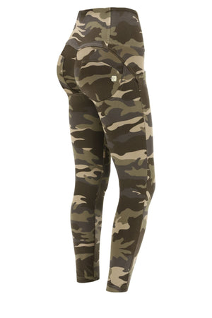 Freddy WR.UP® camo print high waist ankle trousers – view 3