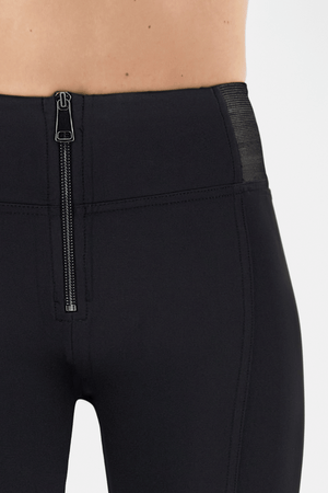 Freddy DIWO Pro black high rise ankle trousers with contouring side panels – view 3