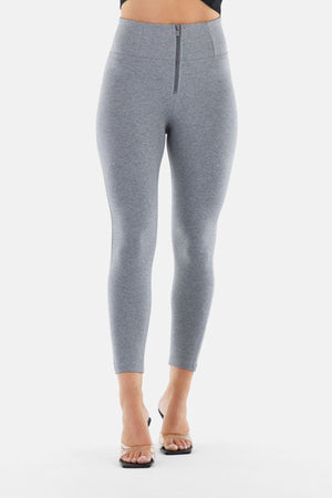 Freddy WR.UP® melange grey high waist ankle trousers – view 3