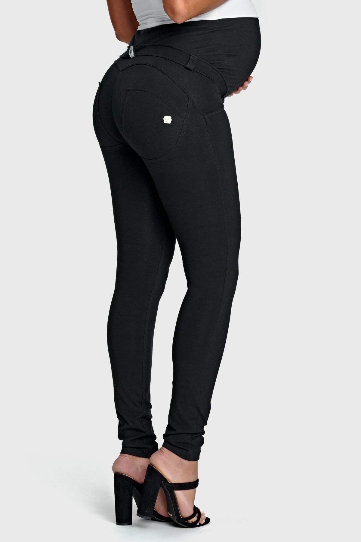 Maternity Skinny Black Cotton Pants