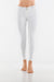 white ankle leg faux leather mid rise