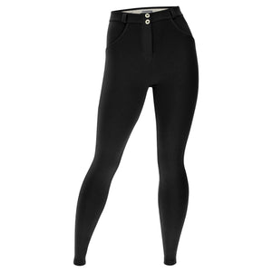 Freddy WR.UP® hourglass fit black cotton mid rise trousers – view 13