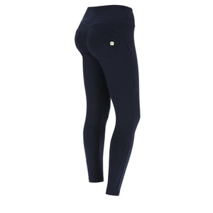 Freddy WR.UP® navy cotton high waist ankle trousers – view 3